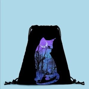 Cat drawstring bag New